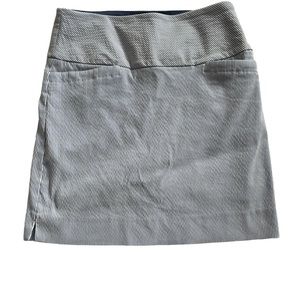 S.C. & CO Small Tummy Control Blue & White Pinstriped Skort